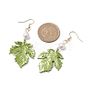 Painting Alloy Dangle Earrings EJEW-JE05740-3
