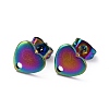 Ion Plating(IP) 304 Stainless Steel Stud Earring Findings STAS-I183-07A-07M-2