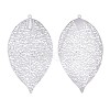 Non-Tarnish 304 Stainless Steel Filigree Big Pendants X-STAS-S108-38P-2