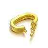 Rack Plating Brass Micro Pave Cubic Zirconia Twister Clasps ZIRC-I012-15G-RS-2