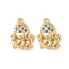 Brass Micro Pave Cubic Zirconia Charms X1-KK-C099-01I-G-1