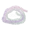 Transparent Baking Paint Glass Bead Strands GLAA-YW0003-17E-1