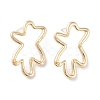 Brass Stud Earring Findings KK-F871-51G-1