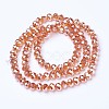 Electroplate Glass Beads Strands EGLA-A034-T6mm-C13-2