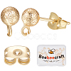 Beebeecraft 20Pcs Brass Ball Stud Earring Findings KK-BBC0007-13-1