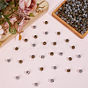 200Pcs 2 Colors Tibetan Style Alloy Beads TIBE-ME0001-15-4