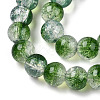 Transparent Crackle Baking Paint Glass Beads Strands DGLA-T003-01B-04-3