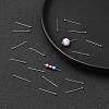 Tarnish Resistant 304 Stainless Steel Ball Head Pins X-STAS-M010-20mm-01-3