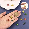 18Pcs Imitation Fruit Charm Pendant Mixed Enamel Fruits Charms Mixed Shape Pendant for Jewelry Necklace Bracelet Earring Making Crafts JX185A-3