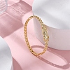 Rack Plating Brass Micro Pave Cubic Zirconia Hinged Bangles BJEW-H624-04G-3