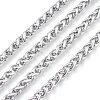 Tarnish Resistant 304 Stainless Steel Wheat Chains CHS-M001-01P-1