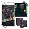 Rectangle PU Leather Medieval Waist Belt Bag with 2Pcs Glass Potion Bottles AJEW-WH0696-575A-5