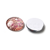 Flatback Half Round/Dome Flower and Plants Pattern Glass Cabochons for DIY Projects X-GGLA-R026-20mm-15-2