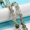 Natural Green Rutilated Quartz Beads Strands G-A219-A03-03-4