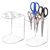 6-Hole Acrylic Scissors Organizer Holder Rack ODIS-WH0329-98-1