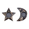 2Pcs 2 Styles Resin Candle Holder AJEW-GA0002-87B-1
