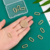 Brass Spring Gate Rings FIND-WH0127-90G-4
