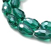 Electroplate Glass Beads Strands EGLA-R008-15x10mm-2-4