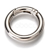 Zinc Alloy Spring Gate Rings PALLOY-C100-01P-08-1
