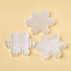 Gesso Christmas Snowflake Carved Figurines DJEW-PW0021-15-1