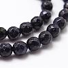 Synthetic Blue Goldstone Beads Strands G-D840-14-4mm-3