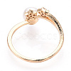 Stars Natural Pearl Finger Ring with Cubic Zirconia PEAR-N020-06K-3