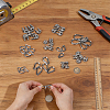 25Pcs 5 Styles 304 Stainless Steel Wire Rope Cable Clip Clamp STAS-PH0007-68-3