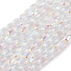 Electroplate Glass Beads Strands EGLA-D031-01Z-2