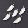 Natural Howlite Pendants G-I314-01P-09-1