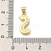 Rack Plating Brass Micro Pave Cubic Zirconia Pendants KK-L226-100G-S-3