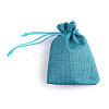 Burlap Packing Pouches Drawstring Bags X-ABAG-Q050-7x9-17-2