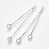 Brass Cubic Zirconia Box Chain Tassel Pendants X-KK-S348-239-2