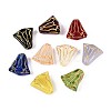 Flower Glass Beads GLAA-T025-35M-1