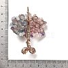 Natural Mixed Gemstone Chip Big Pendants G-F763-06RG-4