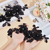 2Pcs 2 Styles 3D Flower Polyester Embroidery Sew on Appliques DIY-CY0001-03B-3
