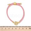 Adjustable Nylon Cord Bracelets X-BJEW-C096-01G-05-5