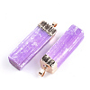 Electroplate Natural Selenite Big Pendants G-S344-41G-2