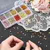 50G 10 Colors Transparent Acrylic Beads FIND-CJ0002-86-4