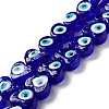 Handmade Evil Eye Lampwork Beads LAMP-F021-02G-1