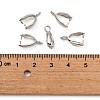 Grade AA Brass Ice Pick Pinch Bails for Pendant Making X-KK-M008-b-06P-NR-3