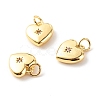 Brass Micro Pave Clear Cubic Zirconia Pendants LS-ZIRC-P094-28G-RS-1