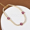 Brass Micro Pave Cubic Zirconia Tennis Bracelets for Women KK-D112-03G-5