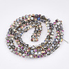 Electroplate Glass Beads Strands EGLA-S176-07B-B03-2