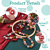 60Pcs 6 Colors Natural Chinese Cherry Wood Beads WOOD-CD0001-16-4
