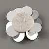 Flower Shape PVC Sequin/Paillette Beading Appliques DIY-WH0308-287G-2