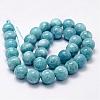 Natural White Jade Imitation Amazonite Beads Strands G-F364-16-10mm-2