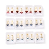 304 Stainless Steel Evil Eye Earlobe Plugs EJEW-H105-12-2