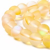 Synthetic Moonstone Beads Strands G-E573-01B-02-3