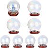 SUPERFINDINGS 8 Sets 2 Style Glass Dome Cover ODIS-FH0001-12-1