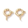 Rack Plating Brass Spring Ring Clasps X-KK-F090-22LG-1